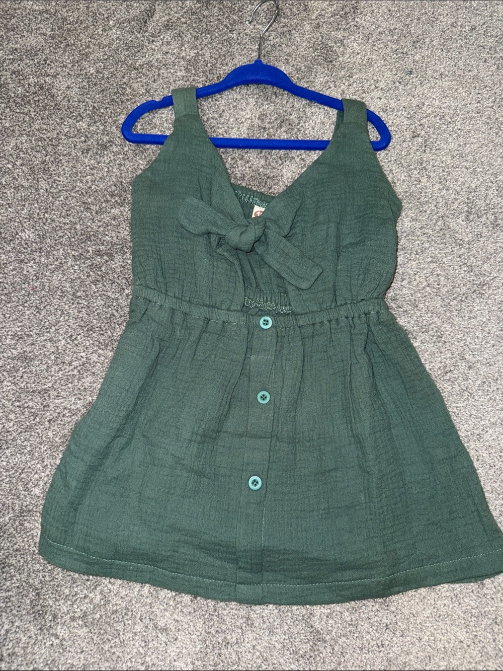 Olivie green baby doll bow shirt